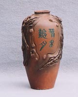 クラッシック風陶器花瓶　小口12インチ